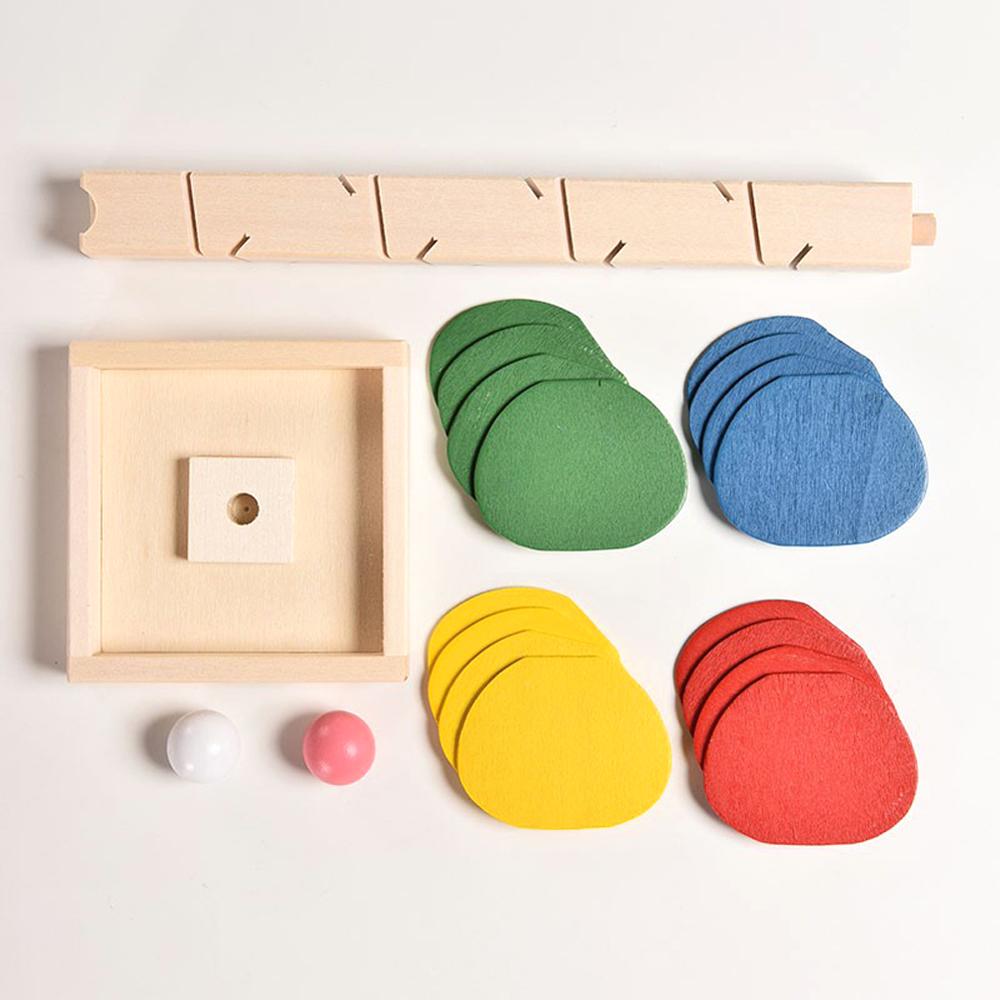Montessori Wooden Tree Marble Run Toy