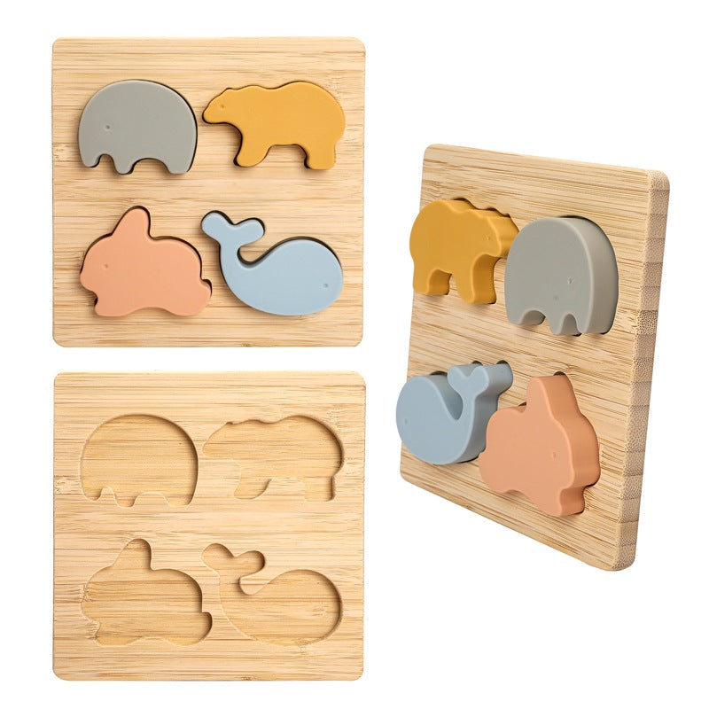 Silicone Animal Building Blocks Puzzle