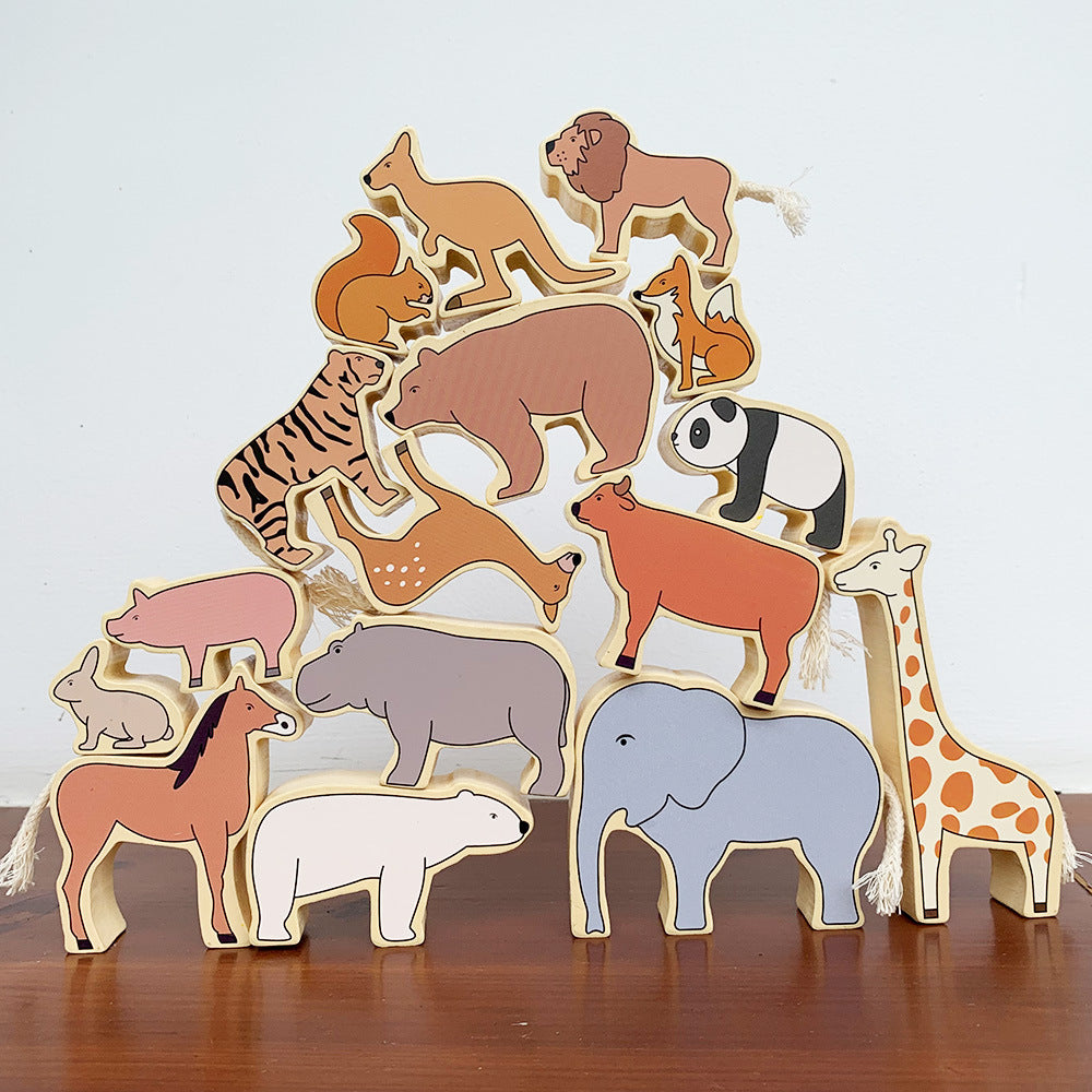 Animal Jenga Balance Blocks