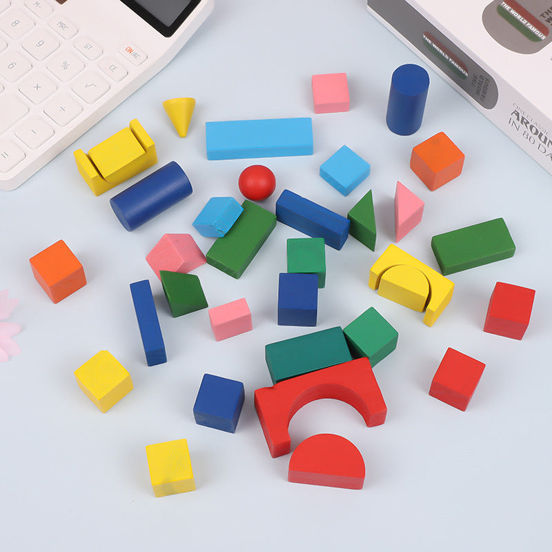 Geometry Math Stick Wooden Toy for Kids