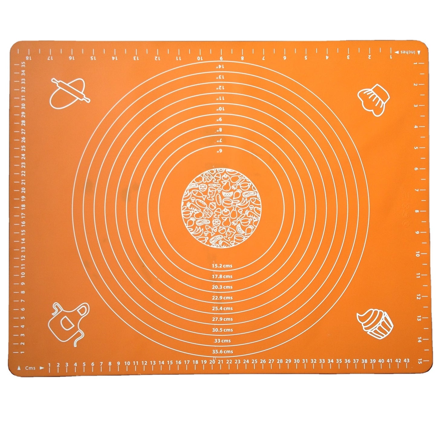 Thickened silicone kneading mat