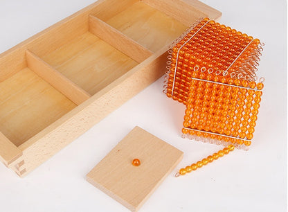 Montessori teaching aids early education golden beads