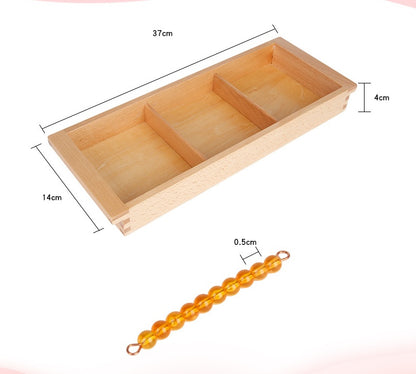 Montessori teaching aids early education golden beads