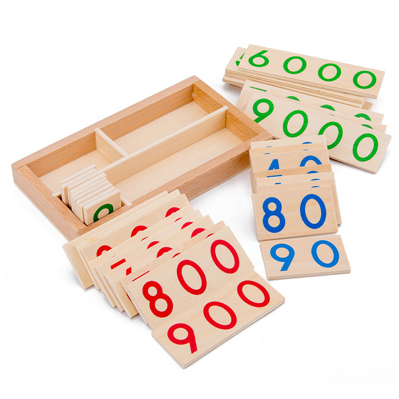 Wooden Montessori material Mathematics teaching aids