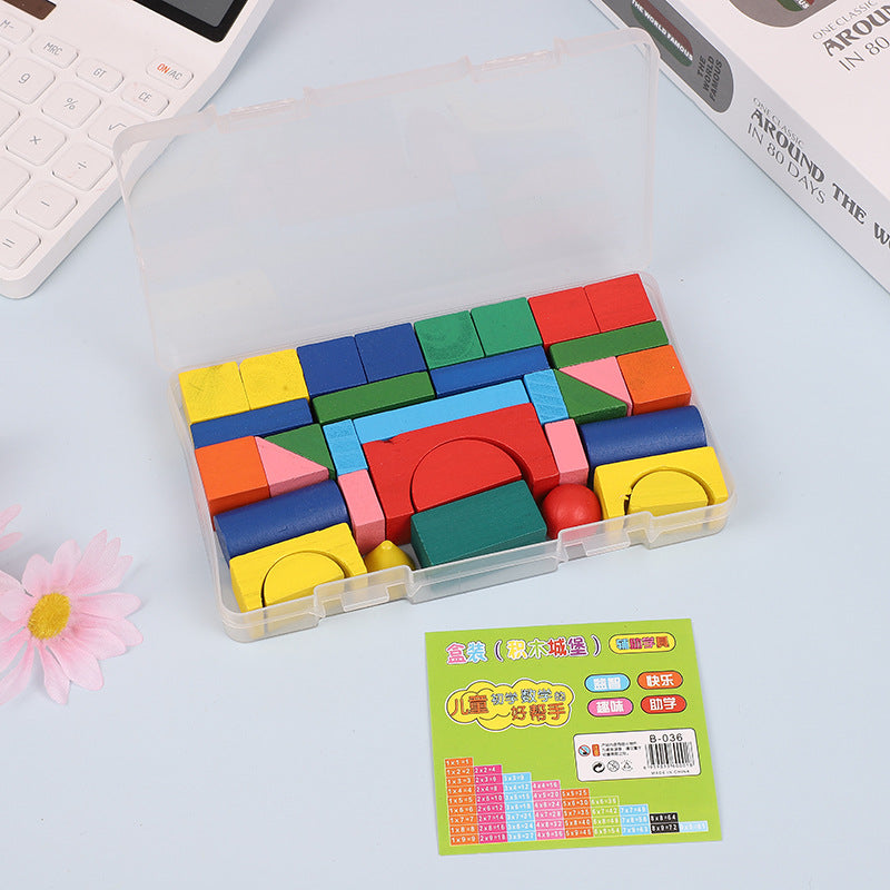 Geometry Math Stick Wooden Toy for Kids