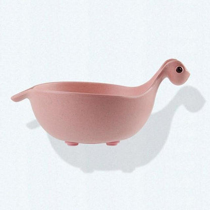 Cute Dinosaur Wheat Straw Bowl
