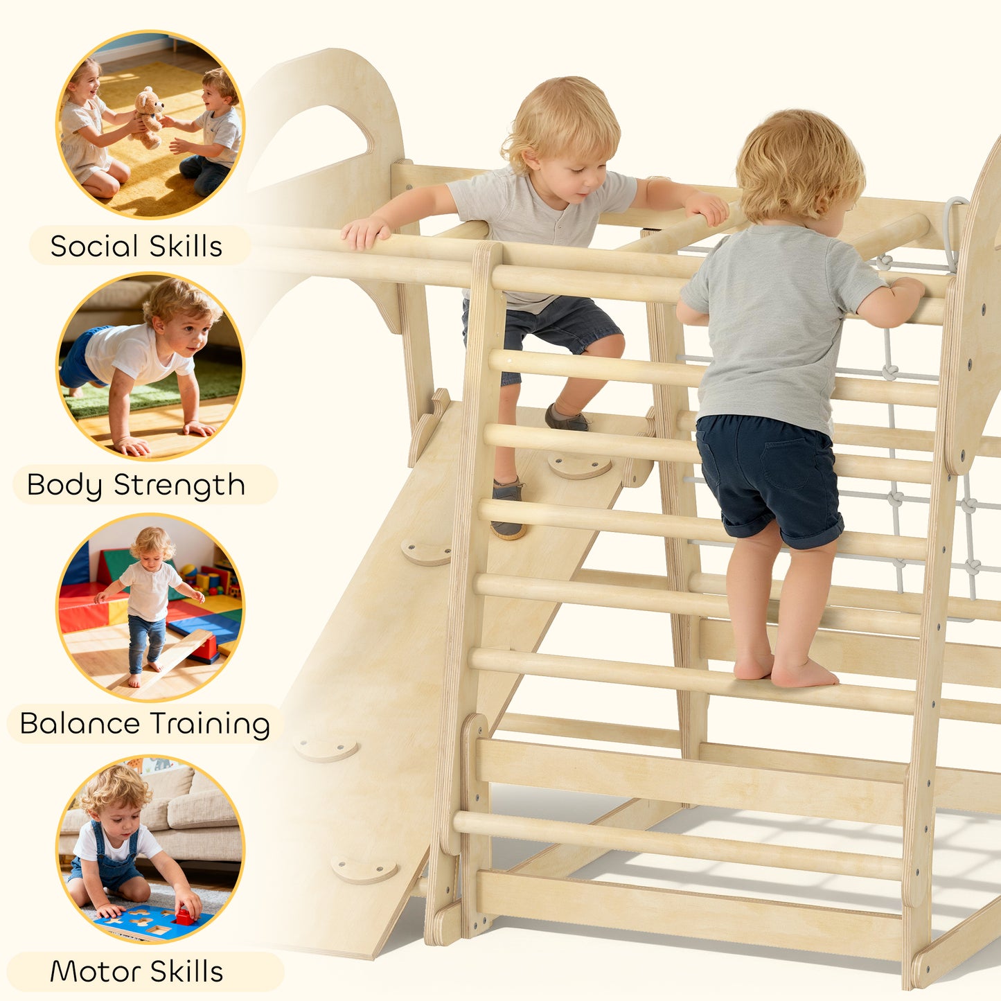 6 In 1 Kids Climbing Frame