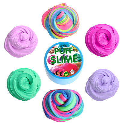 Cotton Puff Slime DIY Slime Mud Clay