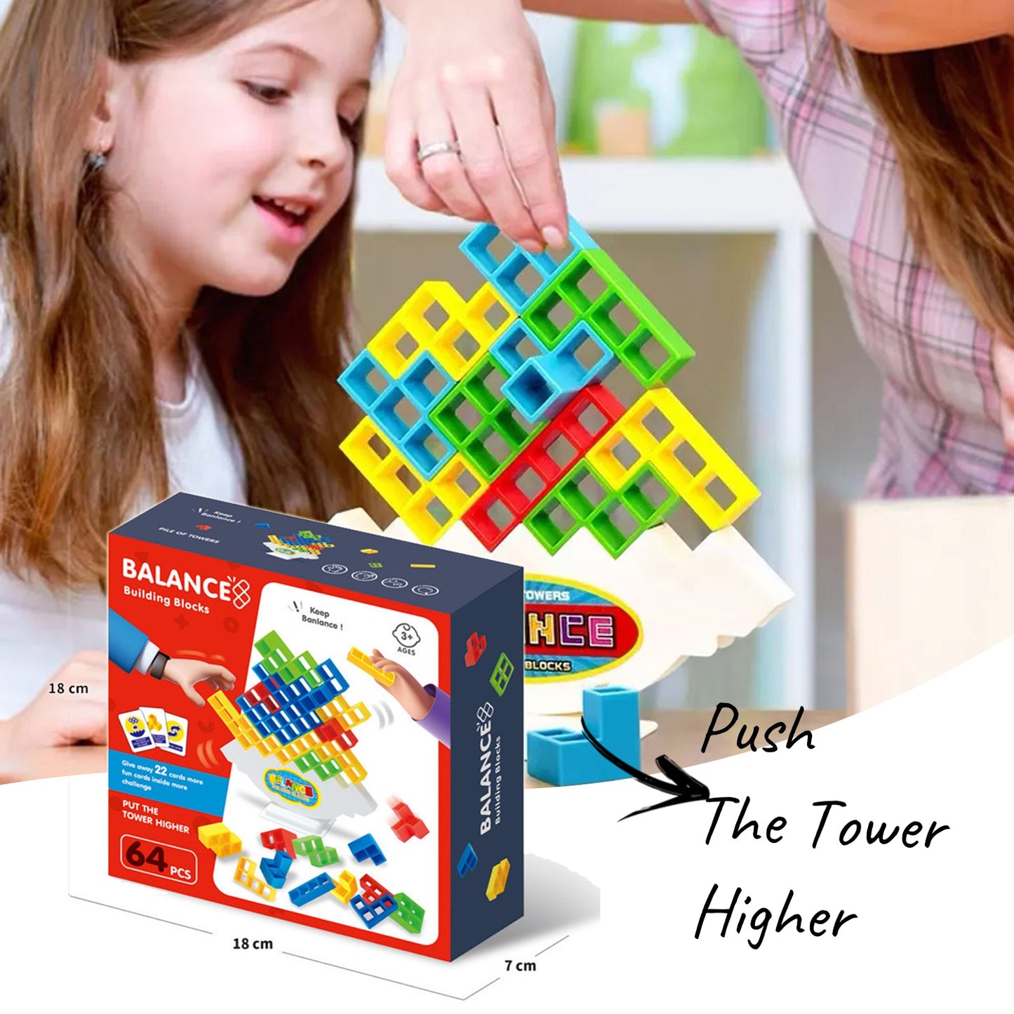 Balance Stacking Board Game for Kids and Adults