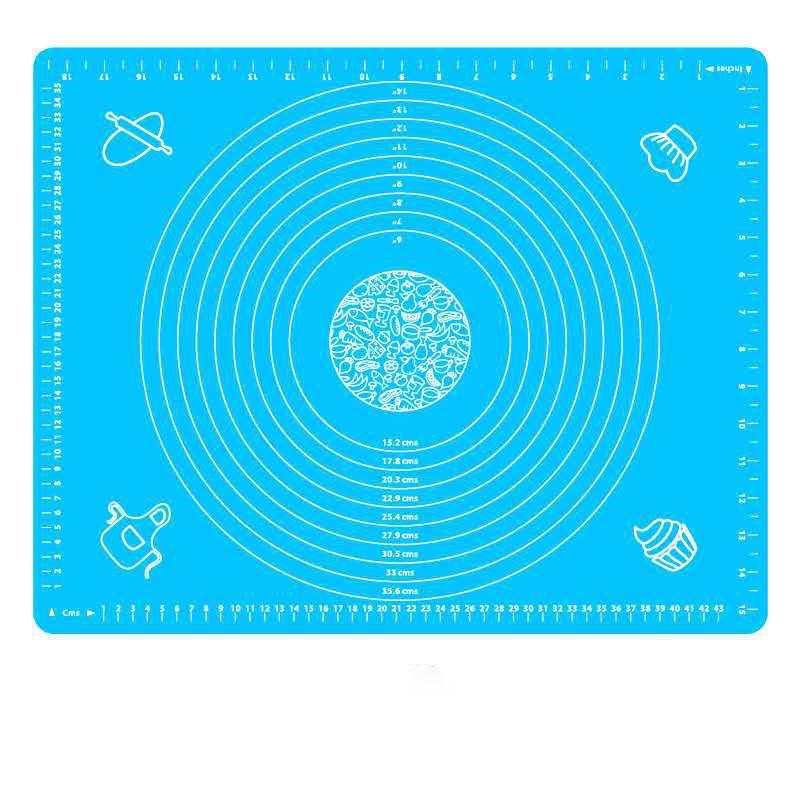 Thickened silicone kneading mat