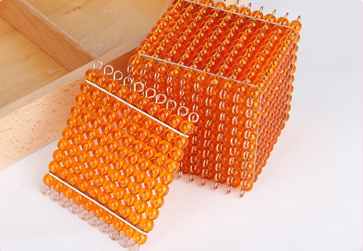 Montessori teaching aids early education golden beads