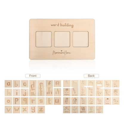 Montessori Early Education Wooden Word Board