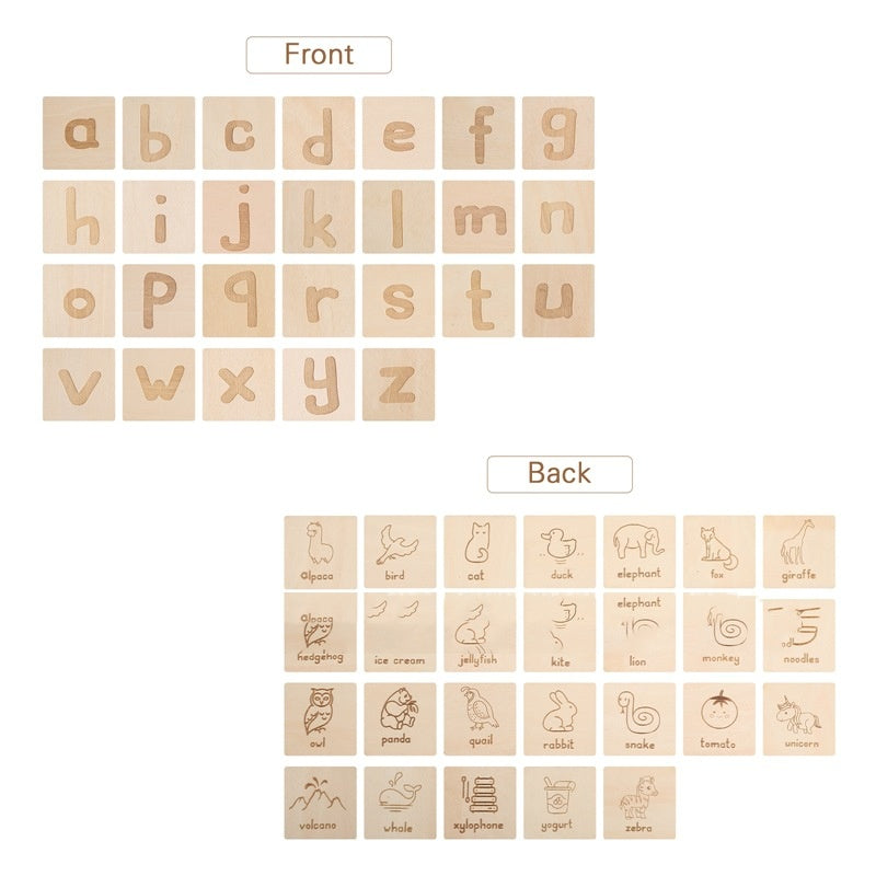 Montessori Early Education Wooden Word Board