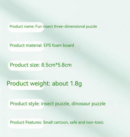 3D Animal Puzzle DIY Toy