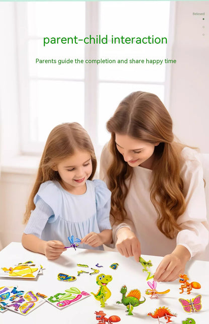 3D Animal Puzzle DIY Toy