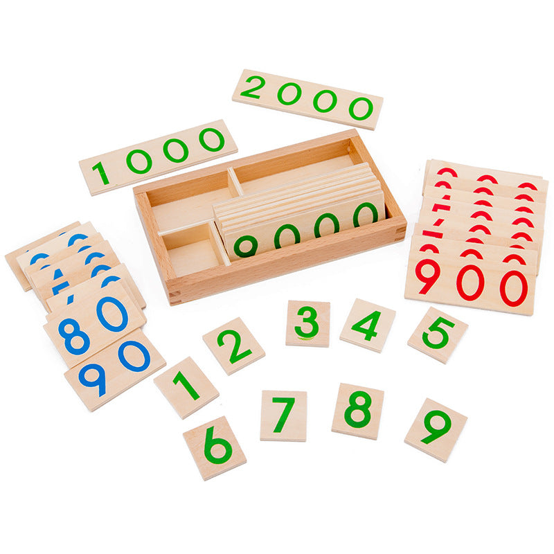 Wooden Montessori material Mathematics teaching aids