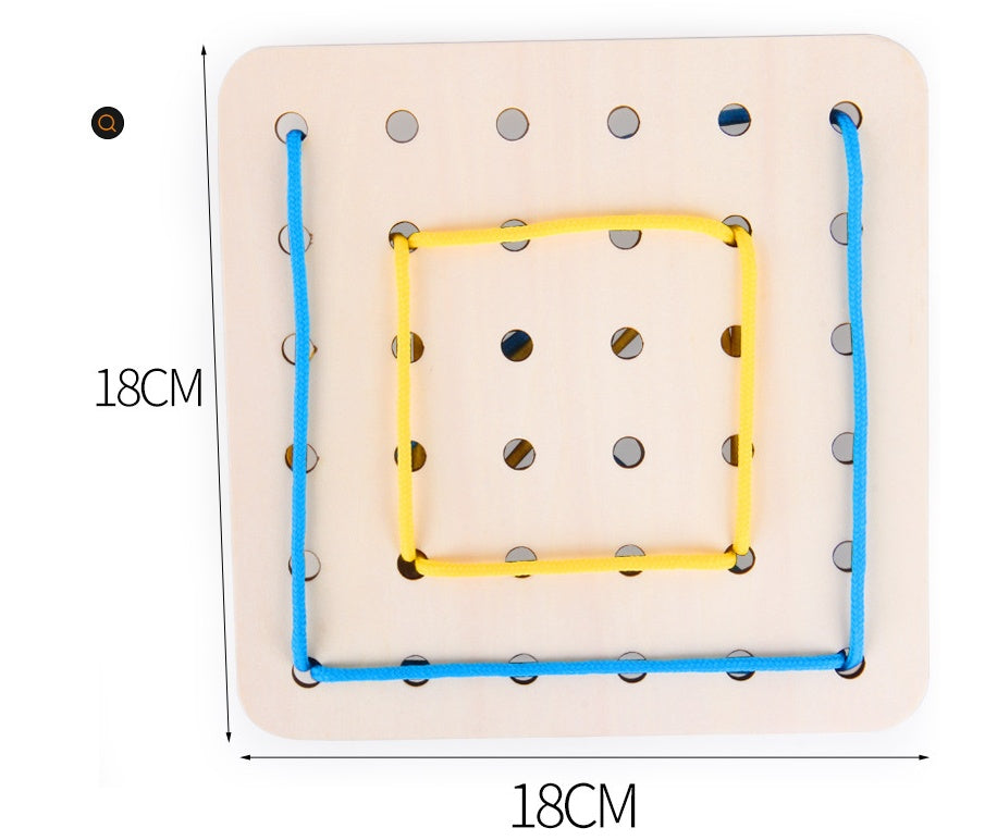 Creative Animal Threading Board for Preschool Education