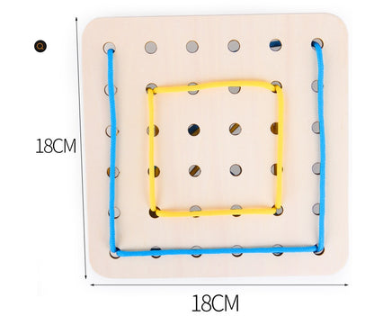 Creative Animal Threading Board for Preschool Education