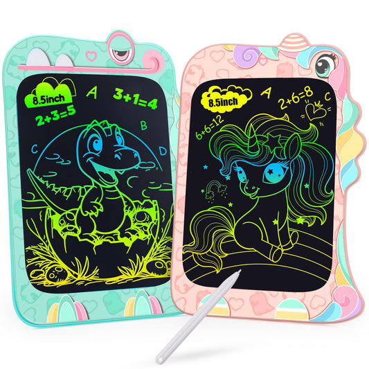 Tablet Unicorn and Dinosaur Drawing Board