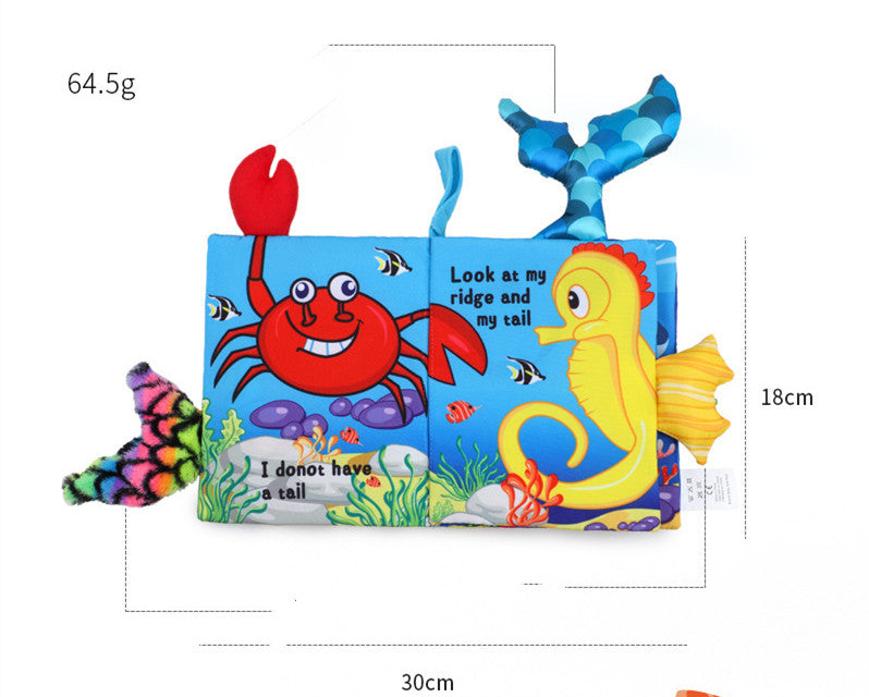 Animal Tail Cloth Book – Early Education Toy