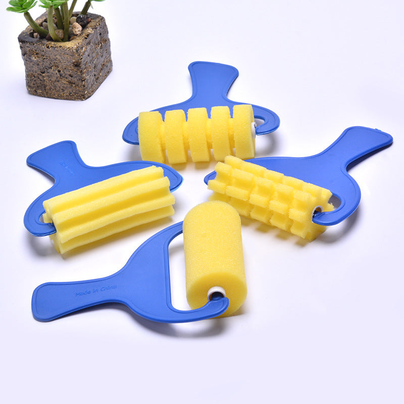 Children’s 42-Piece Sponge Brush Art Set