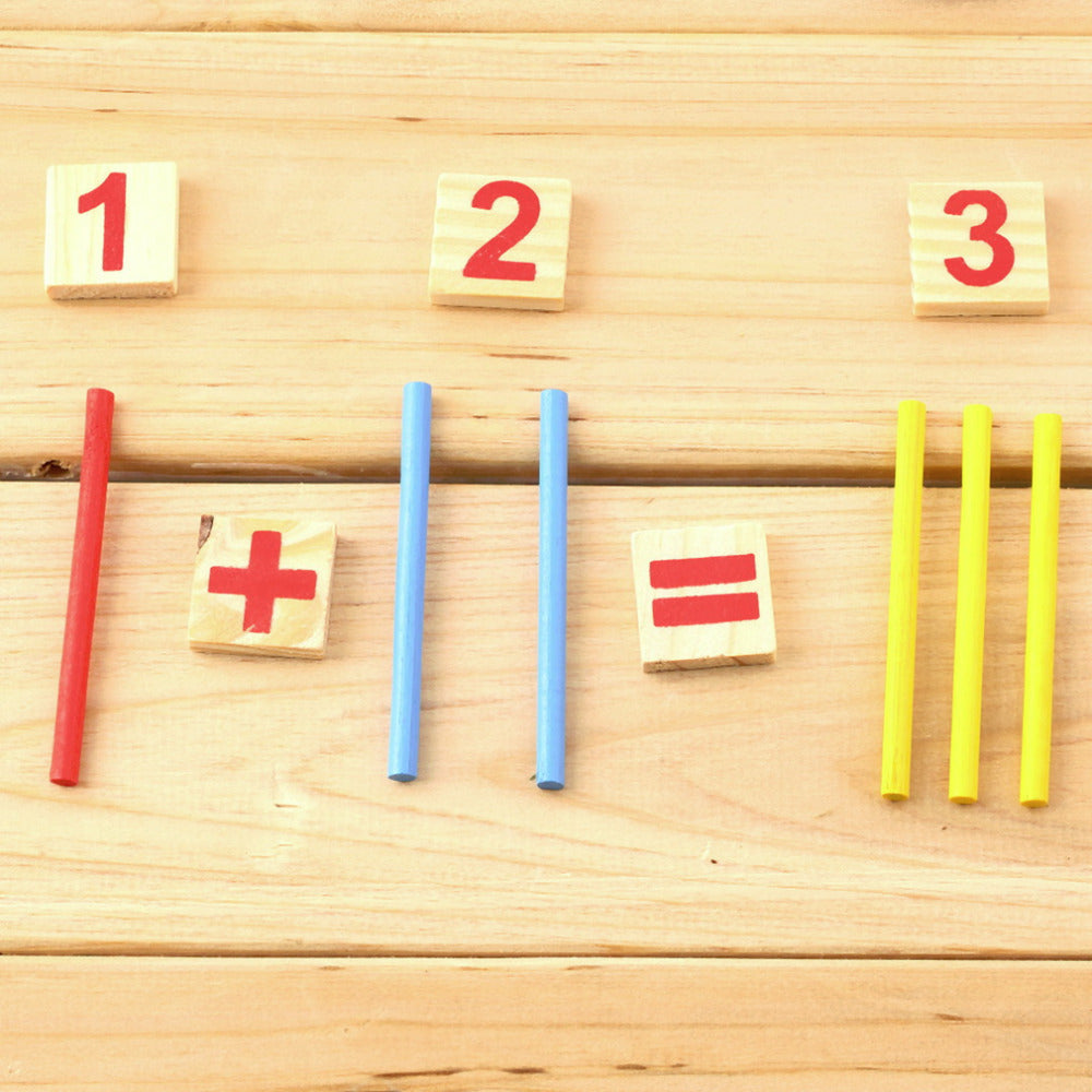 Math Manipulatives Wooden Counting Sticks
