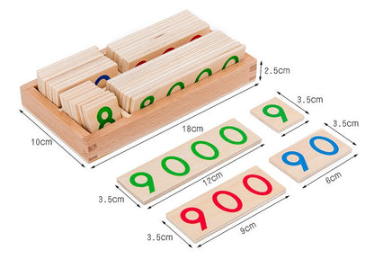 Wooden Montessori material Mathematics teaching aids