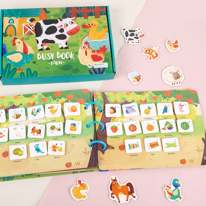 Animal Sticker Book for Early Education