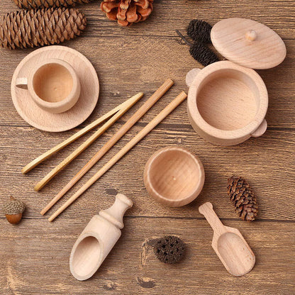 Children's Montessori Wooden Cutlery Set