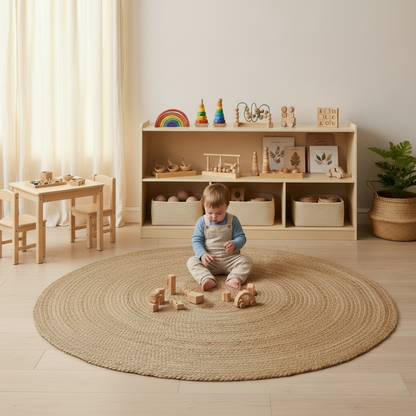Montessori-Inspired Bookshelf & Storage Organizer