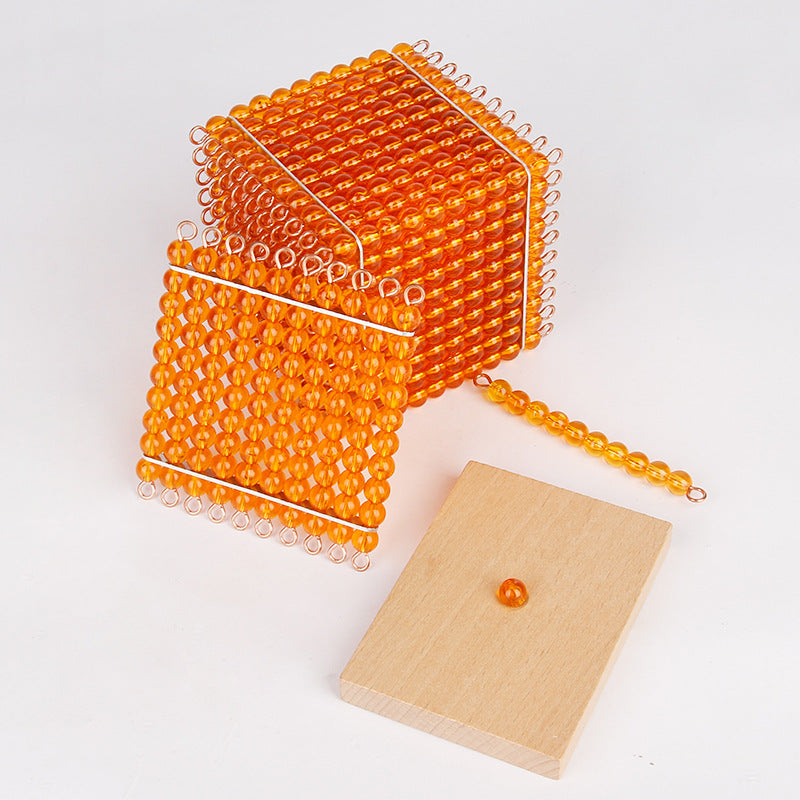 Montessori teaching aids early education golden beads