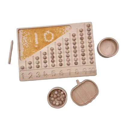 Montessori Log Counting Board Description Teaching Aid