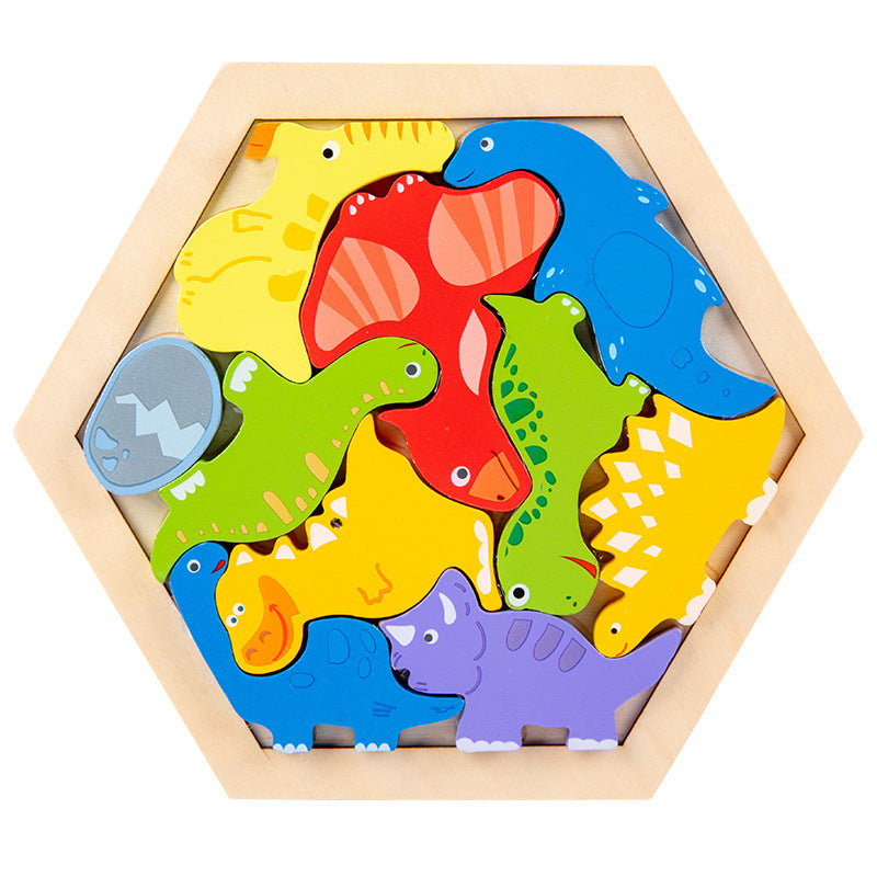 3D Animal and Fruit Puzzle Toy