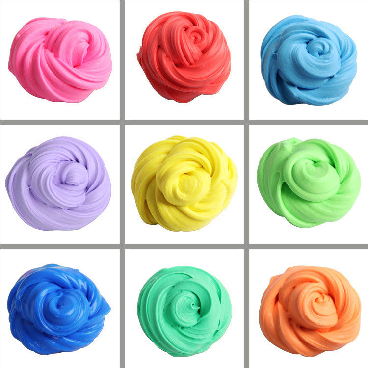 Cotton Puff Slime DIY Slime Mud Clay