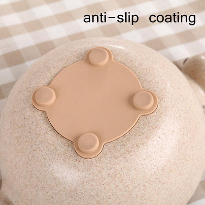 Cute Dinosaur Wheat Straw Bowl