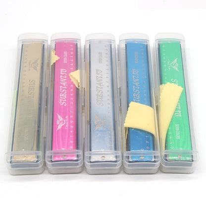 16-Hole Wooden Harmonica Toy