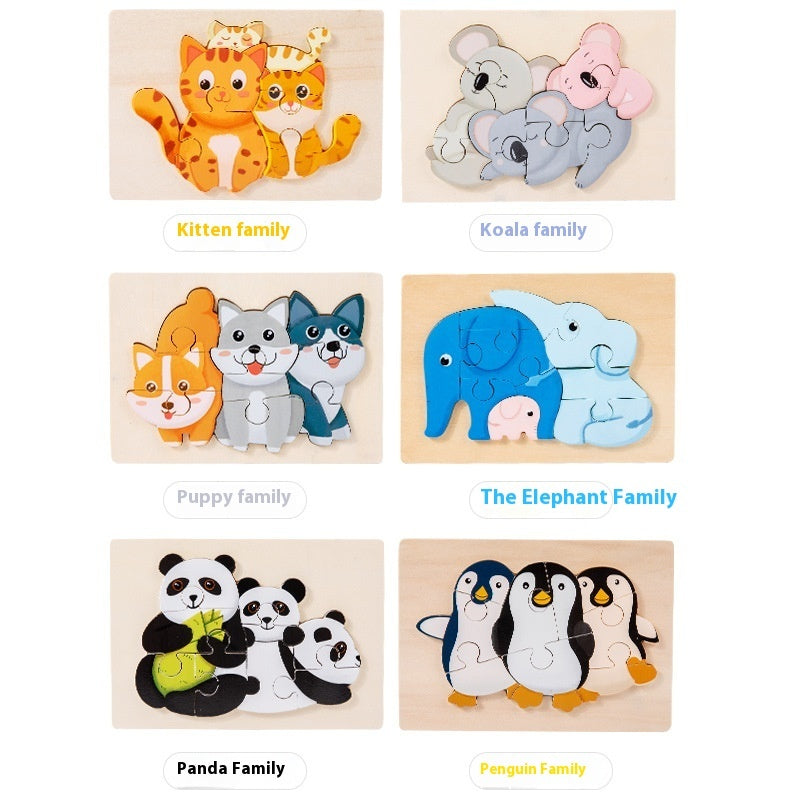 Three-Dimensional Puzzle Blocks Toys