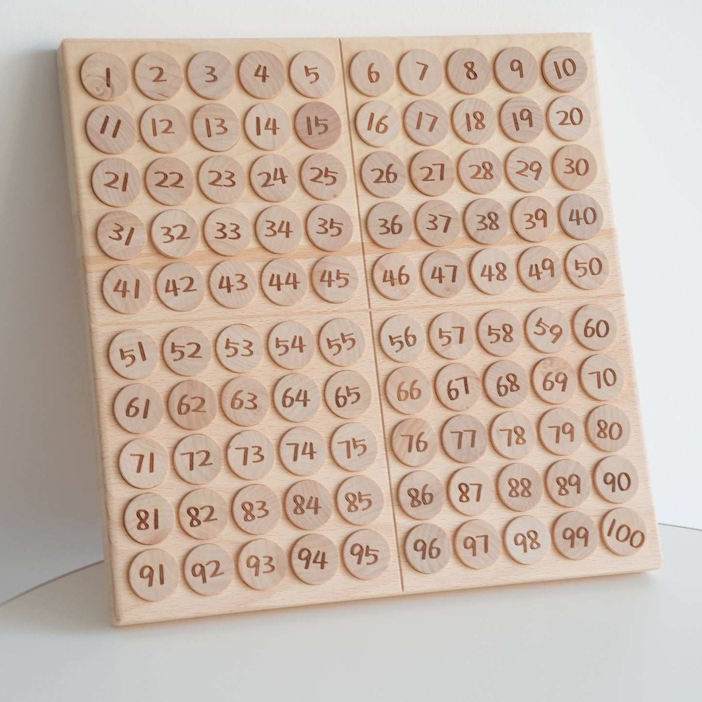 Montessori Teaching Aids Mathematics Enlightenment English Hundred Board