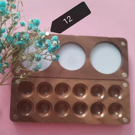 Children's Wooden Watercolor Palette Paint Box