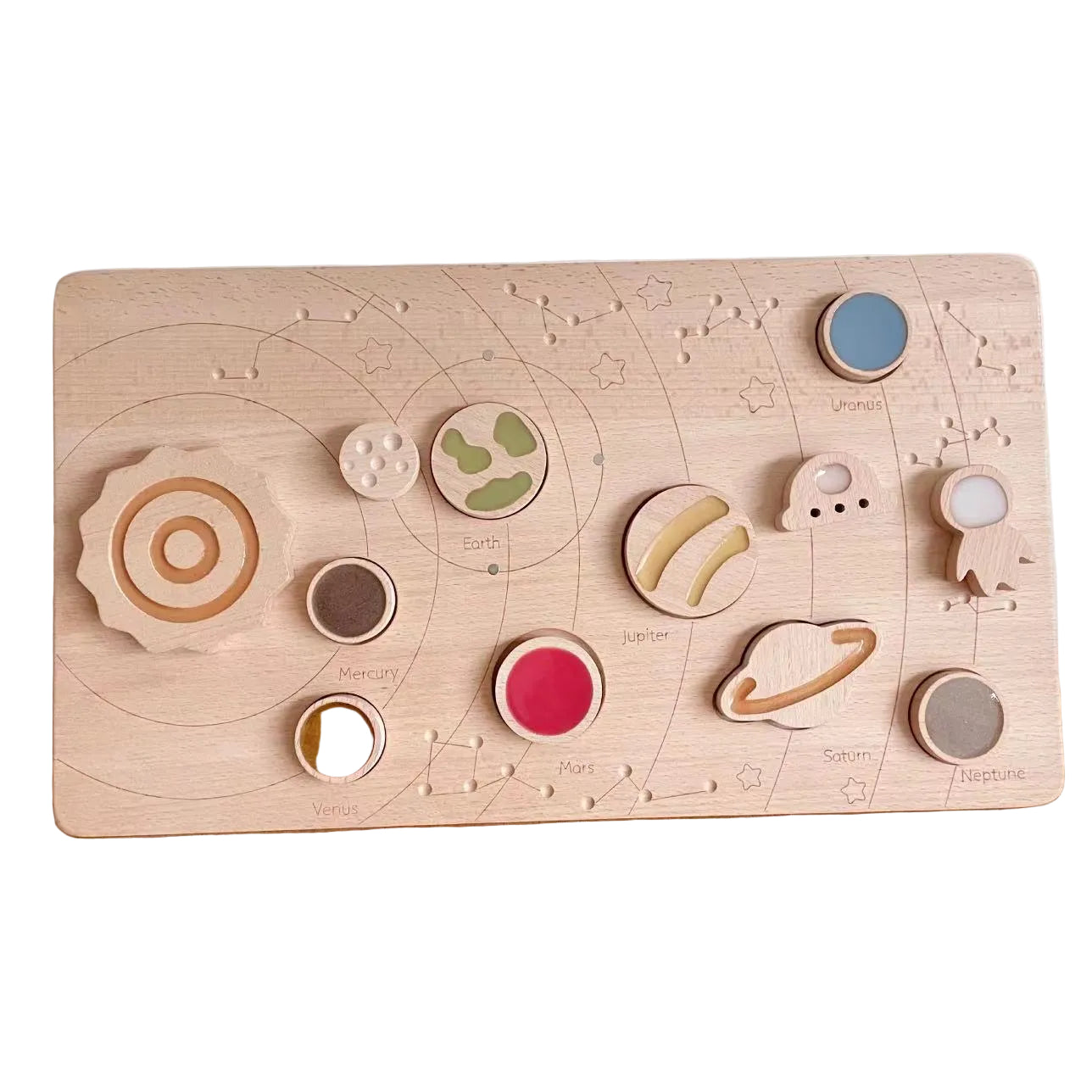 Wooden Magnetic Planetary Disk