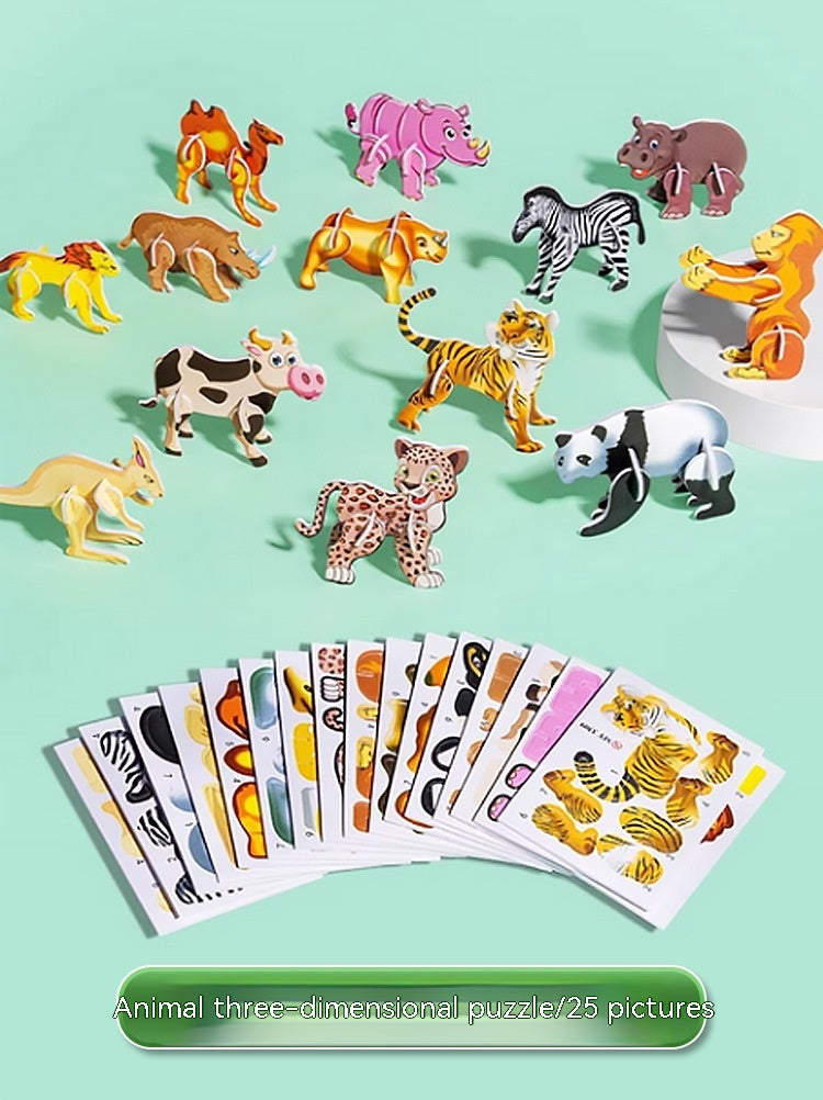 3D Animal Puzzle DIY Toy