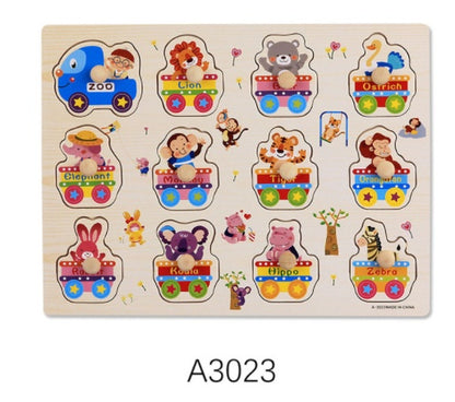 Animal Alphabet Wooden Puzzle Toy
