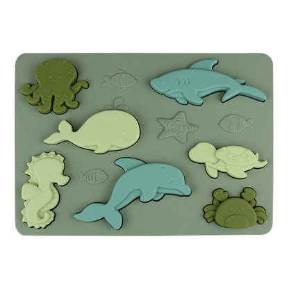 Marine Animal Silicone Building Blocks