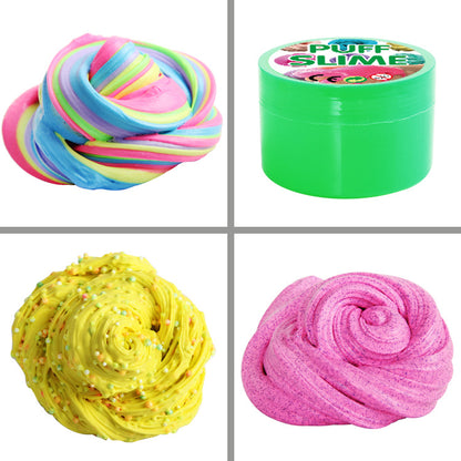 Cotton Puff Slime DIY Slime Mud Clay