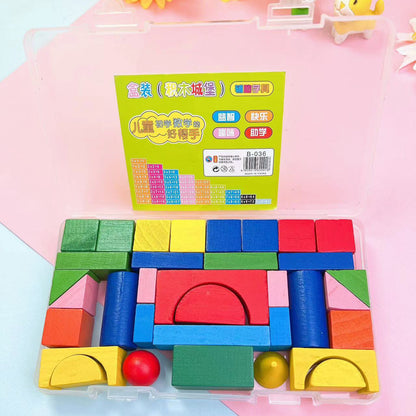 Geometry Math Stick Wooden Toy for Kids