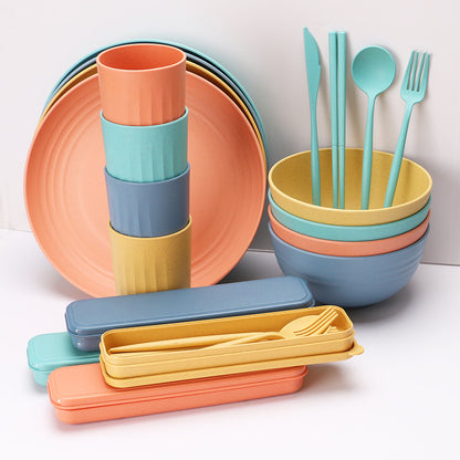 Wheat Straw Cutlery Set – 32 Pieces
