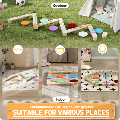 Kids Balance Beam with Stepping Stones