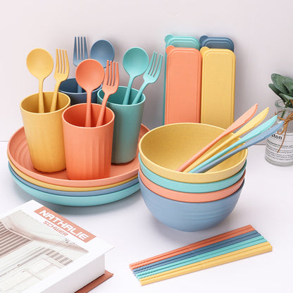 Wheat Straw Cutlery Set – 32 Pieces