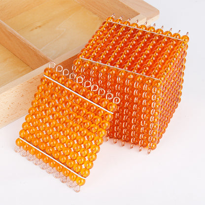 Montessori teaching aids early education golden beads