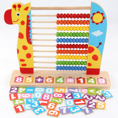 Kindergarten Math Children Standing Abacus